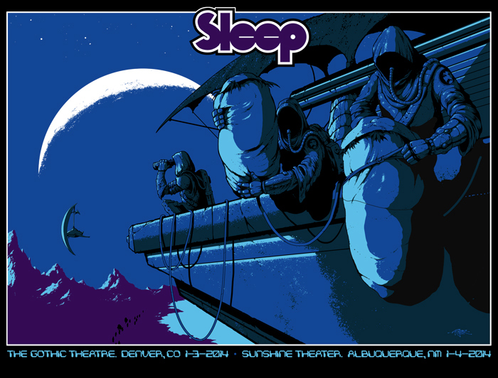 Arik Roper | Concert poster for the band Sleep - Arik Roper